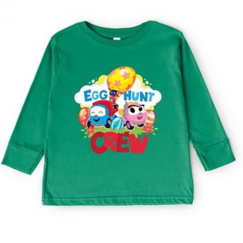 Leo the Truck Egg Hunt Crew - Toddler Long Sleeve Graphic Tee