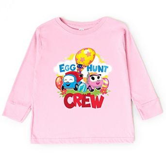 Leo the Truck Egg Hunt Crew - Toddler Long Sleeve Graphic Tee