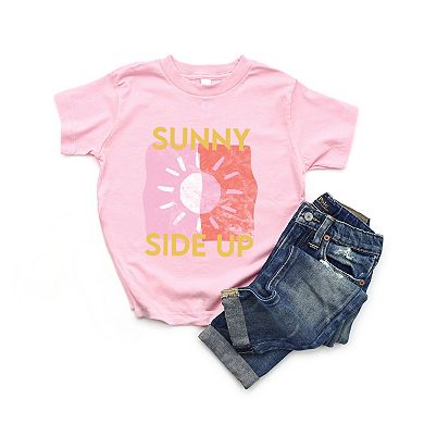 Sunny Side Up Sun - Toddler Short Sleeve Graphic T-Shirt