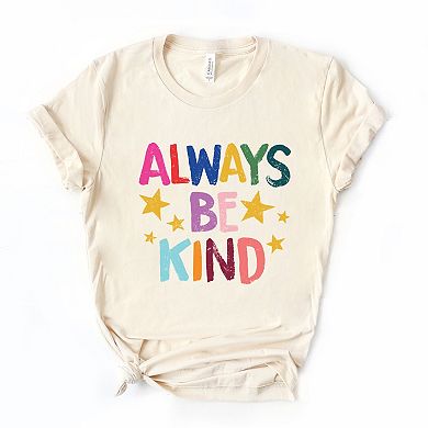 Always Be Kind Stars - Women's Short Sleeve Graphic T-Shirt