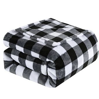 Elegant Comfort Plush All Season Lightweight Buffalo Throw Blanket - 50 x 60 in