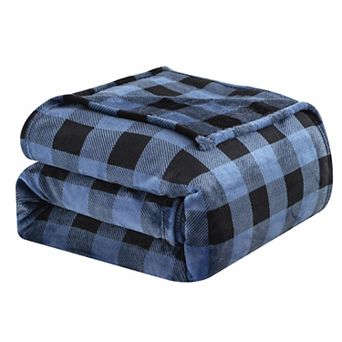 Elegant Comfort Plush All Season Lightweight Buffalo Throw Blanket - 50 x 60 in