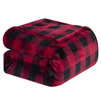 Elegant Comfort Plush All Season Lightweight Buffalo Throw Blanket - 50 x 60 in