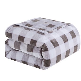 Elegant Comfort Plush All Season Lightweight Buffalo Throw Blanket - 50 x 60 in