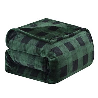 Elegant Comfort Plush All Season Lightweight Buffalo Throw Blanket - 50 x 60 in