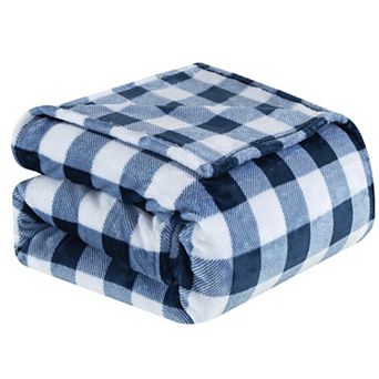 Elegant Comfort Plush All Season Lightweight Buffalo Throw Blanket - 50 x 60 in