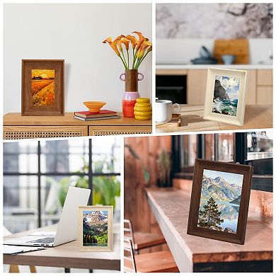 10.8x12.8 Inch Resin Rectangle Photo Frame, Tabletop Display for Decor 1Pc