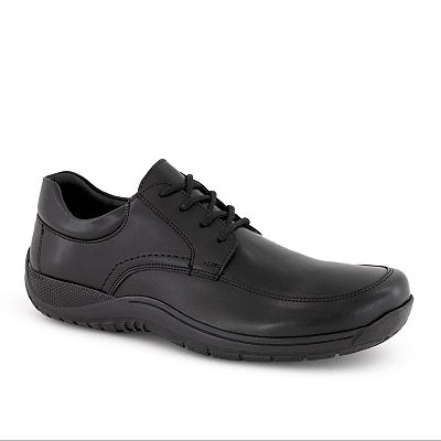 NEW FERRATO men\'s flat leather shoes in black Ferrato Men main image 2