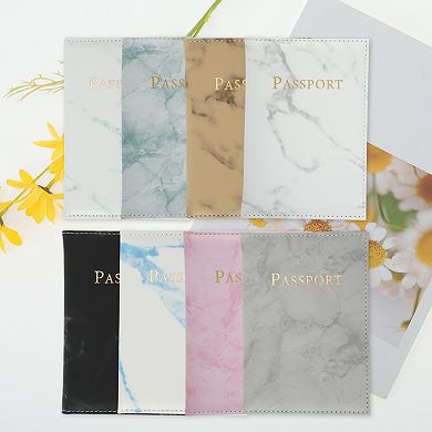 Marble Pattern Passport Holder 1 Pc