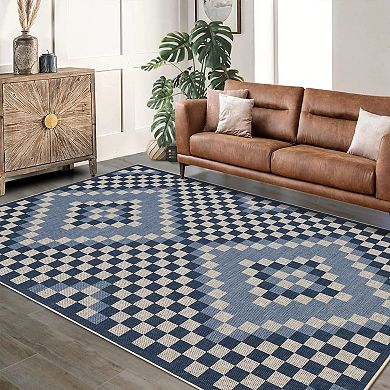 Washable Area Rugs for Bedroom Aesthetic Boho Modern Moroccan Under Table Rug for Dining Room