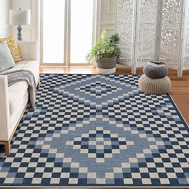 Washable Area Rugs for Bedroom Aesthetic Boho Modern Moroccan Under Table Rug for Dining Room