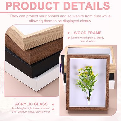 Shadow Box Display Frame, 3cm Deep Photo Shadow Box Display Case Wall Mount & Tabletop Display 1Pc