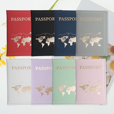 Map Plain Weave Passport Holder for Organization 1Pc