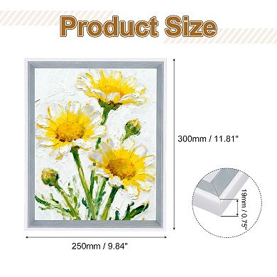 11x8.9 Inch Resin Rectangle Photo Frame, Tabletop Display for Decor 1Pc