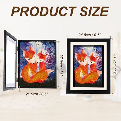 Art Frames Front Opening, 8.5 x 11" Artwork Display Storage Frame 1Pc