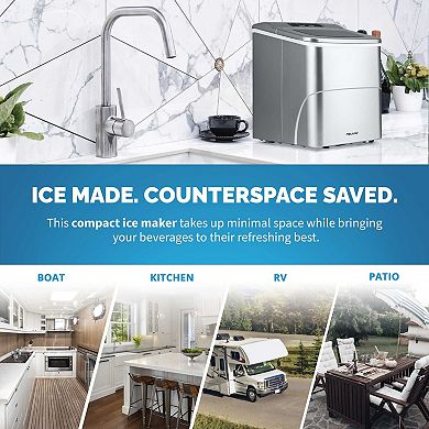 Newair 26 lbs. Countertop Ice Maker, Portable and Lightweight, Large or Small Ice Size