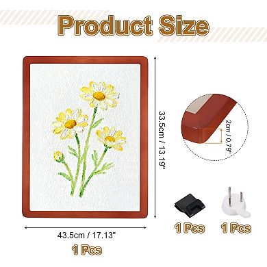 13.2x17.2 inch Rectangle Photo Frame, Wall Mount & Tabletop Display 1Pc