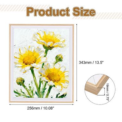 12.6x9.2 Inch Resin Rectangle Photo Frame, Tabletop Display for Decor 1Pc