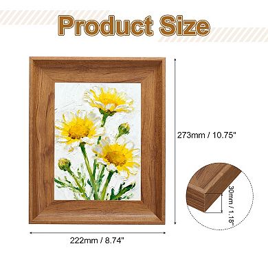 8.8x10.8 Inch Resin Rectangle Photo Frame, Tabletop Display for Decor 1Pc