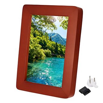 Rectangle Wooden Photo Frame Wall Mount & Tabletop Display Round Corner for Picture Certificates 1 pc