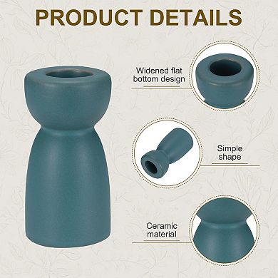 2 Pack Candlestick Holder, Ceramic Taper Candle Stand Holders Modern Decor