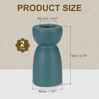 2 Pack Candlestick Holder, Ceramic Taper Candle Stand Holders Modern Decor