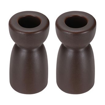 2 Pack Candlestick Holder, Ceramic Taper Candle Stand Holders Modern Decor