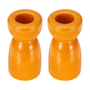 2 Pack Candlestick Holder, Ceramic Taper Candle Stand Holders Modern Decor