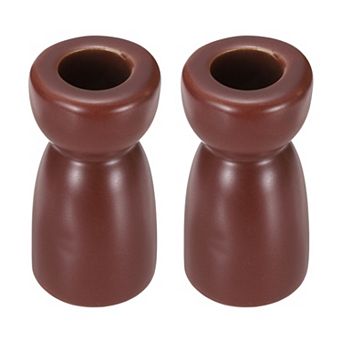 2 Pack Candlestick Holder, Ceramic Taper Candle Stand Holders Modern Decor