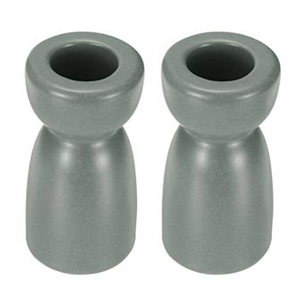 2 Pack Candlestick Holder, Ceramic Taper Candle Stand Holders Modern Decor