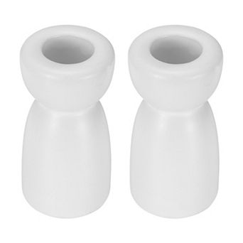 2 Pack Candlestick Holder, Ceramic Taper Candle Stand Holders Modern Decor