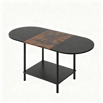 Multi-Purpose Small Space Coffee Table with 2 tier Storage