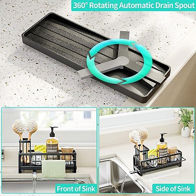 Sponge Holder Kitchen Sink Caddy Countertop