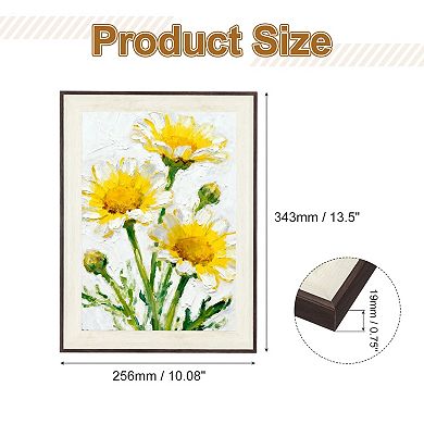 13.6x10.1 Inch Resin Rectangle Photo Frame, Tabletop Display for Decor 1Pc
