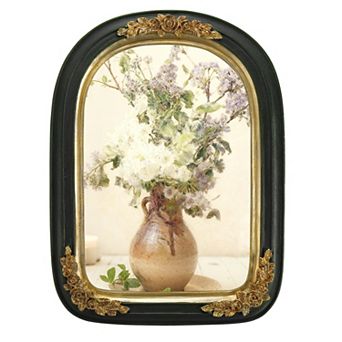 6.3x8.3 Inch Oval Carved Resin Photo Frame 1 pc
