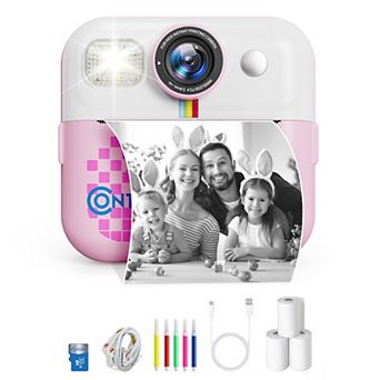 Contixo Kids Instant Print Camera with 3 Rolls of Paper & 32GB Card, 1080P, Ages 312, boys girls