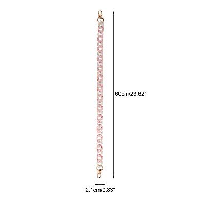 1Pc Colorful Fishbone Handbag Chain Strap 23.62"