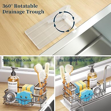 Sponge Holder Kitchen Sink Countertop Storage