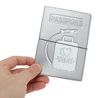 Love Travel Luggage Design Travel Passport Holder with Multiple Slots 1Pc