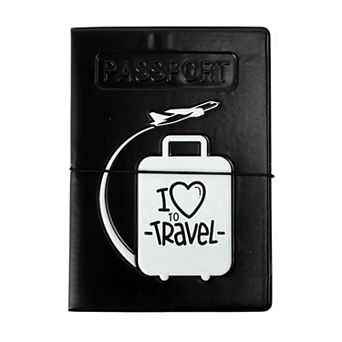 Love Travel Luggage Design Travel Passport Holder with Multiple Slots 1 pc
