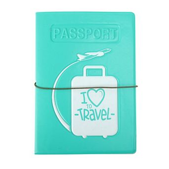 Love Travel Luggage Design Travel Passport Holder with Multiple Slots 1 pc