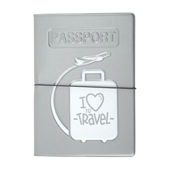 Love Travel Luggage Design Travel Passport Holder with Multiple Slots 1 pc