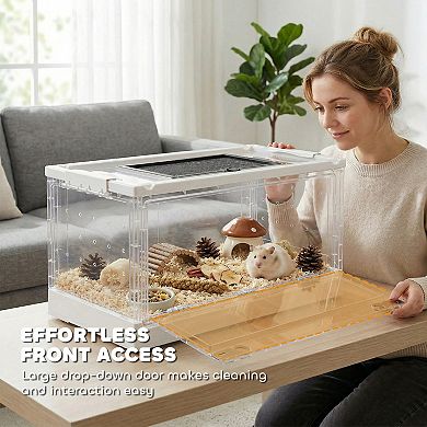 Hamster Cage, Stackable Gebril Cage with Front Door,