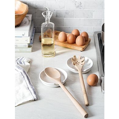 4.8" Ceramic Spoon Rest Kitchen Utensils Rest 4pc