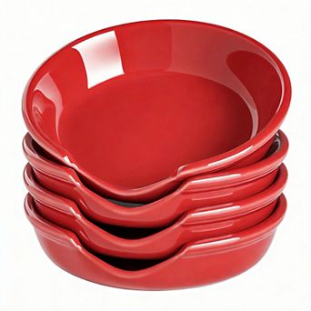 4.8" Ceramic Spoon Rest Kitchen Utensils Rest 4 pc