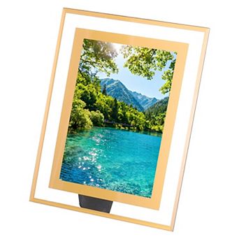 8.9 x 6.9inch Glass Photo Frame, Vertical or Horizontal Picture Frame 1 pc