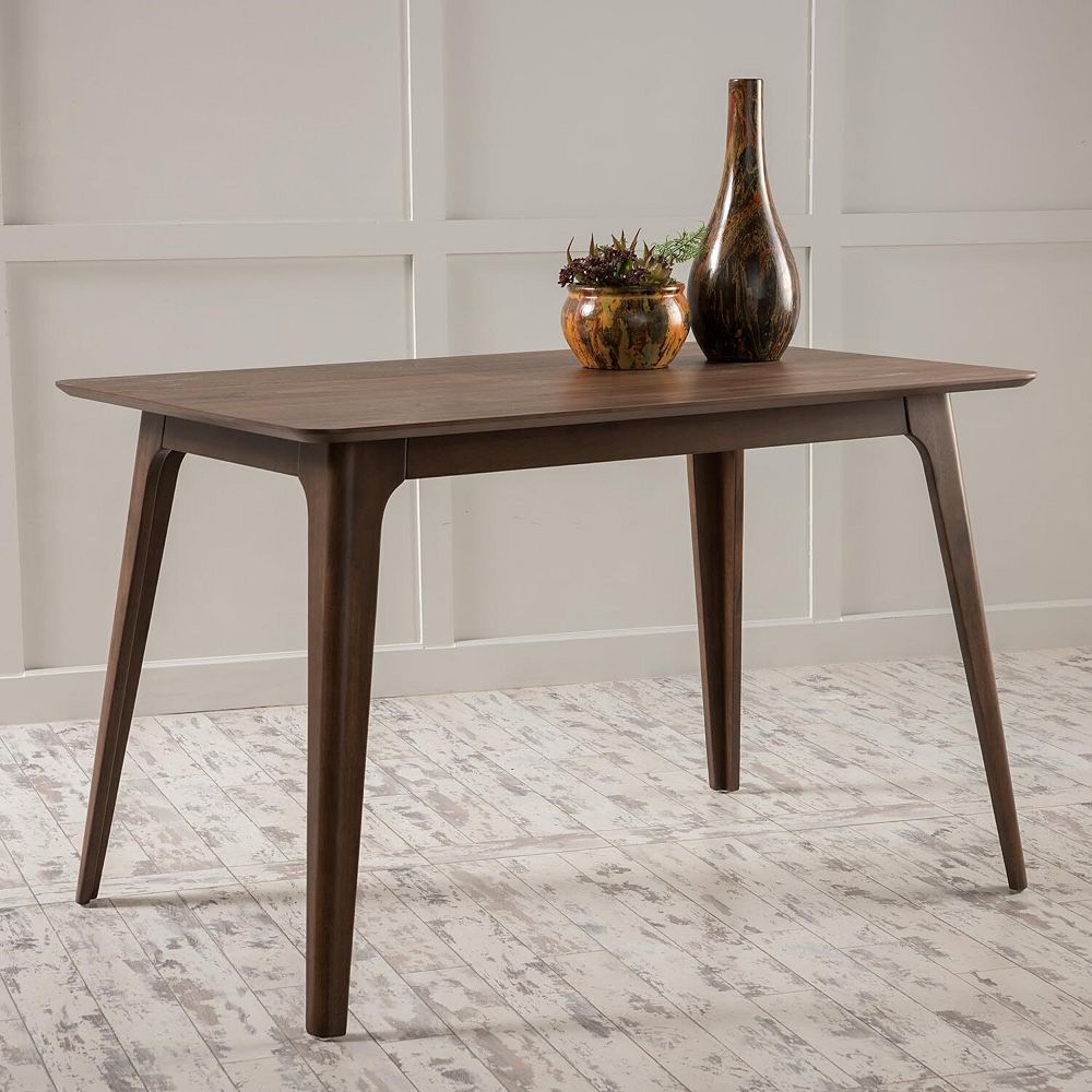 KWPZQEB 47.2Inch Rectangular Dining Table with Solid Wood Legs for ...