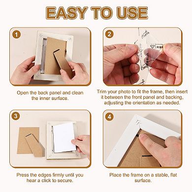 Rectangle Resin Vintage Picture Frame for Tabletop Display 1Pc