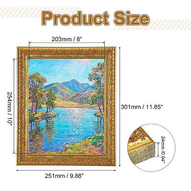 9.9x11.9 Inch Rectangle Resin Vintage Picture Frame 1Pc