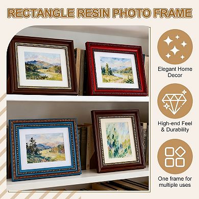 12.3 x 10.2 Inch Vintage Framed for Display 8 x 10 Inch Photo, Red
